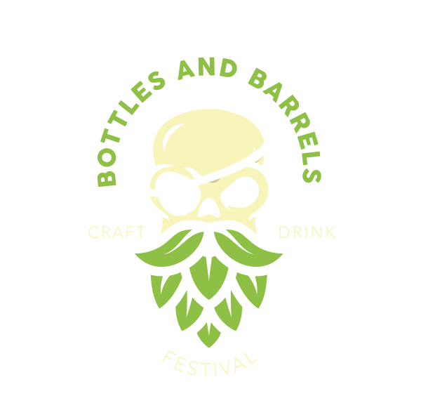 Logo van Bottles and Barrels, het lokale festivl waar lokale drzankmakers centraal staan